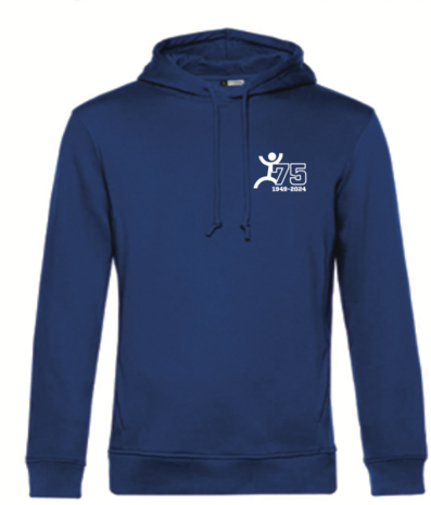 Jubileum Kinder hoodie crosslogo 75 jaar